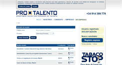 Desktop Screenshot of pro-talento.com
