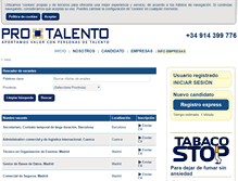 Tablet Screenshot of pro-talento.com